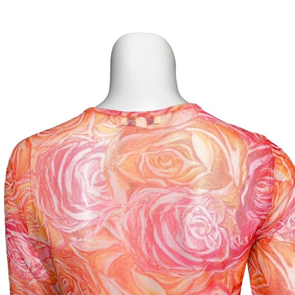 ALA VON AUERSPERG Y2K Style Sophia Mesh Maxi Dress in Moraine - Picture 5 of 7